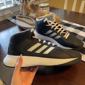 Adidas Cloudfoam sneakers HWA 1Y3001 Black silver Athletic Shoes  sz 13 2015